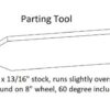 Robust Narrow Parting Tool (1/8″) – Unhandled - Image 2
