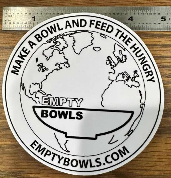 XL Empty Bowls sticker - 5"!
